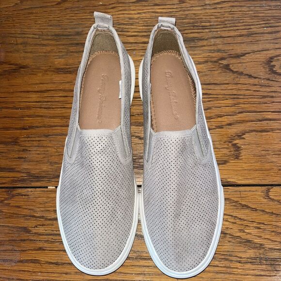 Tommy Bahama Loafers Perforated Taupe Women's 8.5 Boat Shoes Sneakers Neutrals - Picture 10 of 10